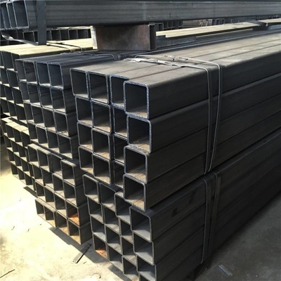 Q235 A53 B Sınıfı Dikişsiz Metal Boru Siyah Kare Düz Uç