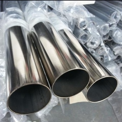 Yumuşatılmış Gümüş 304 Paslanmaz Çelik Tüp 3000mm-12000mm Uzunluk